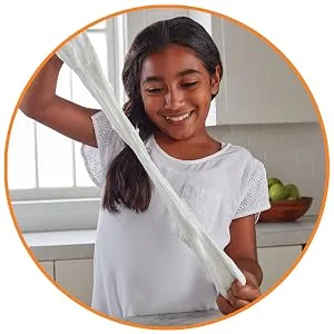 Elmer's Liquid School Glue, Washable, 1 Gallon, 2 Count 1 Gallon - 2-count Glue - Child playing with slime
