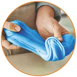 Elmer's Liquid School Glue, Washable, 1 Gallon, 2 Count 1 Gallon - 2-count Glue - Person kneading slime