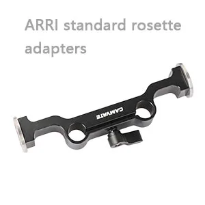 CAMVATE Leather Handle 15mm Rod Shoulder Mount Rig with Rosette Standard Accessory for DSLR(Black,M6 Thread,31.8 mm) - 1471 - C1471-5