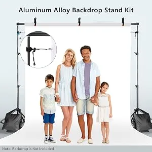 Backdrop Stand 8.5x10ft, ZBWW Photo Video Studio Adjustable Backdrop Stand for Parties, Wedding, Photography, Advertising Display 8.5*10ft - backdrop