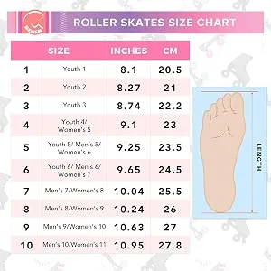 C SEVEN C7skates Quad Roller Skates | Retro Design Candy Pink Women's 7 / Youth 6 / Men's 6 - c7skates c seven perfect size chart roller skates