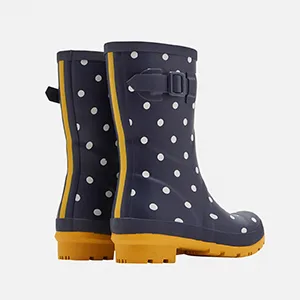 Joules Women's Molly Welly Rain Boot 9 Black Multi Bees - Joules Rainboot