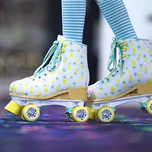 Candi GRL Lucy Adjustable Girls Roller Skates White Medium (3-6) - RD Lucy