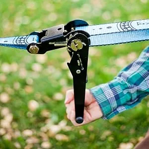 ZenMonkey Slackline Kit with Tree Protectors, Cloth Carry Bag and Instructions, 60 Foot - Easy Setup for the Family, Kids and Adults - Carbon Steel Slackline Ratchet