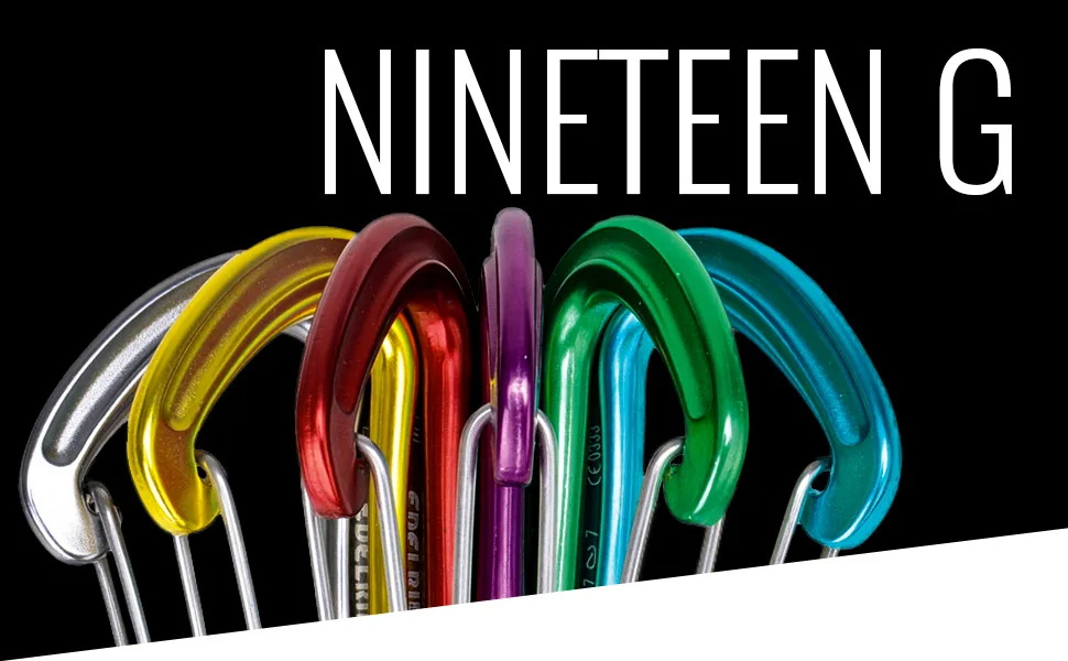 EDELRID Nineteen G Carabiner 6 Pack Assorted - 19g Carabiners