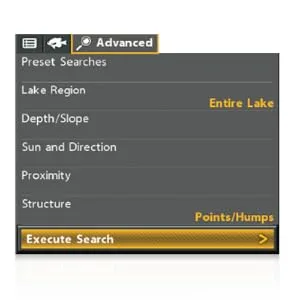 Humminbird 600045-3 LakeMaster Northeast V2 Electronic Chart - Advanced SmartStrike Search Menu