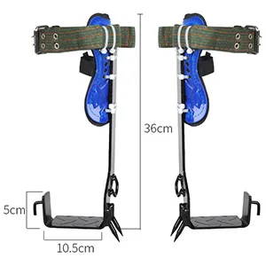 TFCFL Tree Climbing Tool Adjustable Lanyard Tree Pole Climb Spike Rope Rescue Tool Climbing Spikes Adjustable Climbing Tree Shoes Steel Adjustable Lanyard Rope Rescue Protective Belt - size
