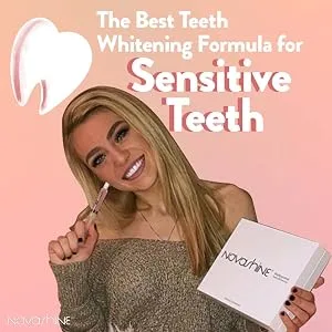 Novashine Teeth Whitening Gel Syringe Refill Pack (4) 5ml Syringes, Half Year Supply, No Sensitivity, Use with Novashine LED Light - Novashine Comparison