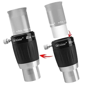 Alstar 1.25" 3-Elements 2X TeleXtender Barlow Lens - product information 30