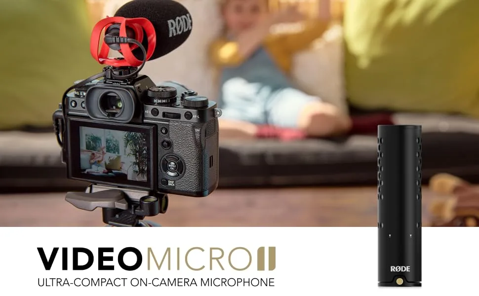 Rode VideoMicro II Camera-Mount Compact Shotgun Microphone - VideoMicro II Ultra-compact On-camera Microphone