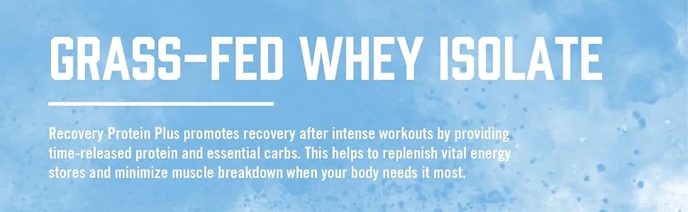 BioSteel Recovery Protein Plus Powder, Grass-Fed and Non-GMO Formula, Chocolate, 27 Servings - Protein_Recovery