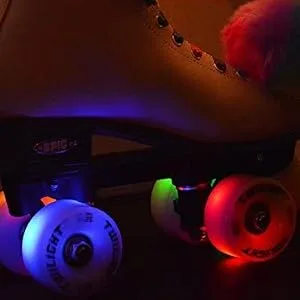 Epic Skates Epic Allure Light-Up Quad Roller Skates, White, Youth 3 US Youth 3 - product information 1