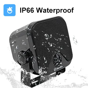 Herdio 4 Inches Heavy Duty Waterproof Boat Marine Bluetooth Speakers Surface Mounted for Camper Skid Steer ATV UTV RZR Golf Cart Tractor  - DNDN