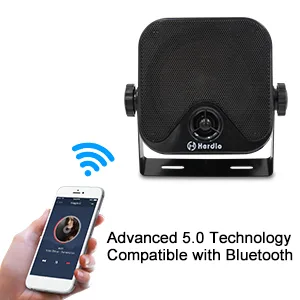 Herdio 4 Inches Heavy Duty Waterproof Boat Marine Bluetooth Speakers Surface Mounted for Camper Skid Steer ATV UTV RZR Golf Cart Tractor  - product information 2