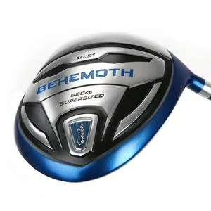 Intech Golf Illegal Non-Conforming Extra Long Distance Oversized Behemoth 520cc Driver Right Graphite Regular 10.5 Degrees - angled sole view of the Intech Behemoth non-conforming golf driver