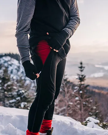 Minus33 Kancamagus Mens Midweight Base Layer Pants - 100% Merino Wool Bottoms - Multi Use Long Johns - Thermal Underwear Medium Black - mens merino wool bottoms, baselayer, midlayer, expedition weight