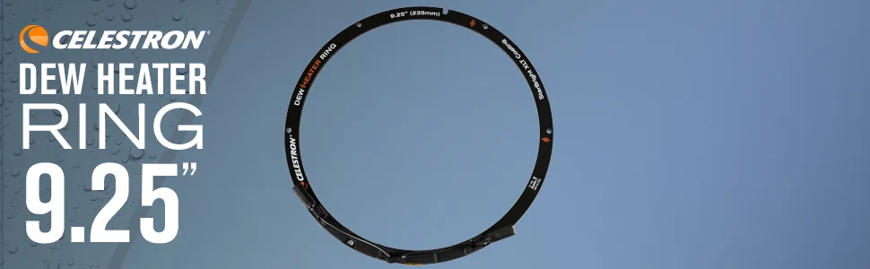 Celestron  Dew Heater Ring  Aluminum Dew Prevention  Compatible 9.25 Schmidt-Cassegrain and EdgeHD Telescope - Dew Heater Ring (9.25