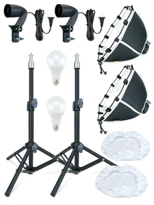 LINCO Lincostore Photography Photo Table Top Studio Lighting Kit- 30 Seconds to Storage - AM115-3