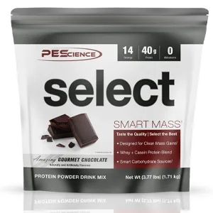 PEScience Select Smart Mass, Gourmet Vanilla, 28 Servings, Clean Mass Gainer Powder Vanilla 28 Servings (Pack of 1) - Select Smart Mass, Gourmet Chocolate, Gourmet Vanilla, Peanut butter, Clean Mass Gainer Powder