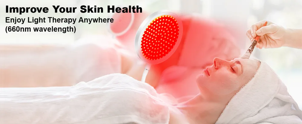 Shyineyou Red Light Therapy for Face, 660nm Red Light Therapy Lamp, Therapy Red Light with Base, LED Red Light Therapy Device for Face, Skin, Neck,Hands - product information 10