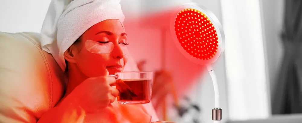 Shyineyou Red Light Therapy for Face, 660nm Red Light Therapy Lamp, Therapy Red Light with Base, LED Red Light Therapy Device for Face, Skin, Neck,Hands - product information 11