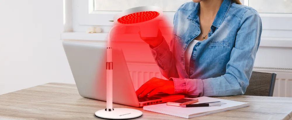 Shyineyou Red Light Therapy for Face, 660nm Red Light Therapy Lamp, Therapy Red Light with Base, LED Red Light Therapy Device for Face, Skin, Neck,Hands - product information 12