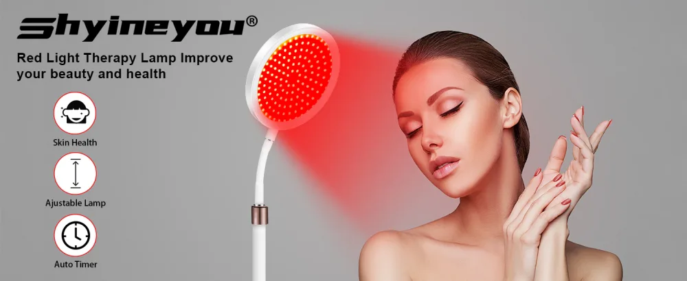 Shyineyou Red Light Therapy for Face, 660nm Red Light Therapy Lamp, Therapy Red Light with Base, LED Red Light Therapy Device for Face, Skin, Neck,Hands - product information 9
