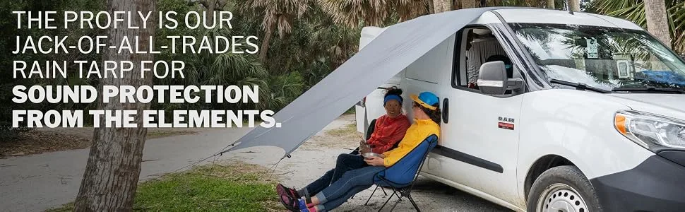 ENO, Eagles Nest Outfitters ProFly Rain Tarp, Ultralight Hammock Accessory Olive Standard Packaging - product information 2