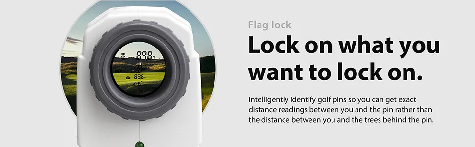 Gogogo Sport Vpro Golf Rangefinder 900 Yards Slope Laser Range Finder with Pinsensor 6X Magnification, Distance Measure Rangefinder - Lock Flag Function