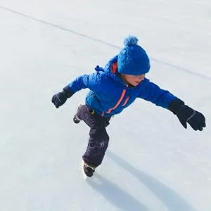 Lake Placid Wizard 400 Boys Adjustable Ice Skate Medium (13J-3) Black - Healthy kids skating