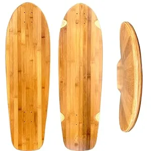 Lucid 33" Bamboo Old School Skateboard - Blank Bamboo Longboard Skateboard Deck - 33 Bamboo Deck Only