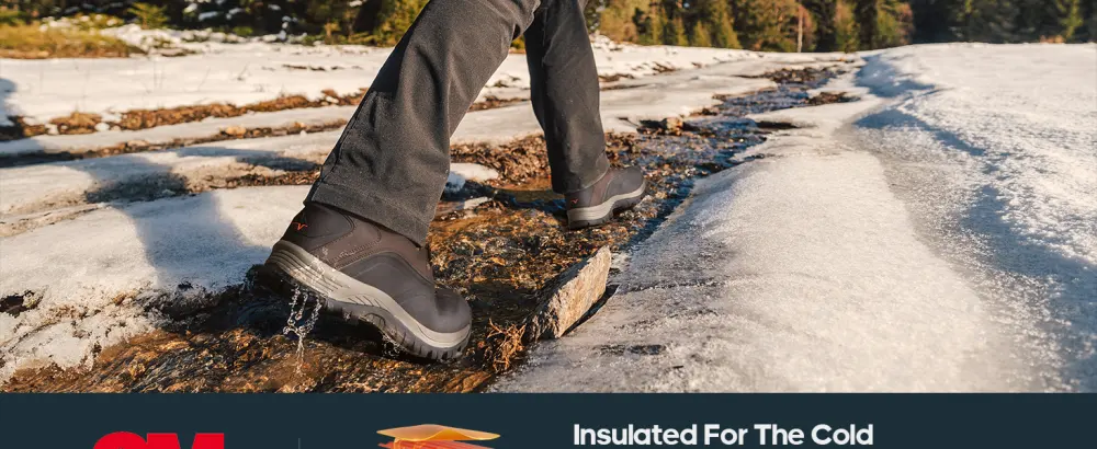 NORTIV 8 Men's Insulated Waterproof Construction Hiking Winter Snow Boots 10.5 Black - 180411