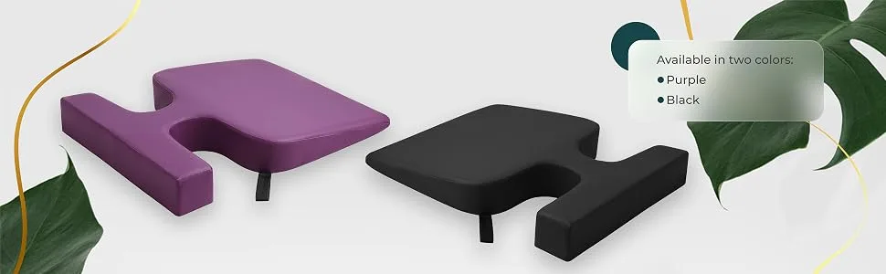 Easy Spa Massage Table Breast Pillow (Bust Sizes: AA, A, B and C), Wedge Cushion, Comfort Bolster Wedge, Prone Pillow (Purple) - Massage Table Breast Pillow - image 1 | Easy Spa