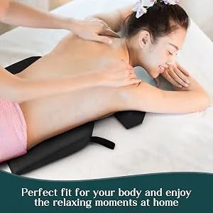 Easy Spa Massage Table Breast Pillow (Bust Sizes: AA, A, B and C), Wedge Cushion, Comfort Bolster Wedge, Prone Pillow (Purple) - Massage Table Breast Pillow, Wedge Cushion, Massage Table Pillow, Prone Pillow