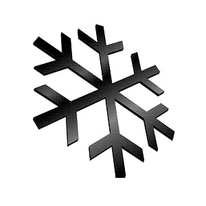 7' 10" L Black Ice Snowmobile Ski Guides - 2 Pack - Black Ice
