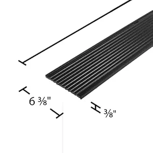 7' 10" L Black Ice Snowmobile Ski Guides - 2 Pack - SKI-GX