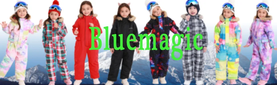 Bluemagic Kid's Baby One Piece Snowsuits Overalls Ski Suits Jackets Coats Jumpsuits Winter Outdoor Waterproof Snowboarding 5T Star - product information 1