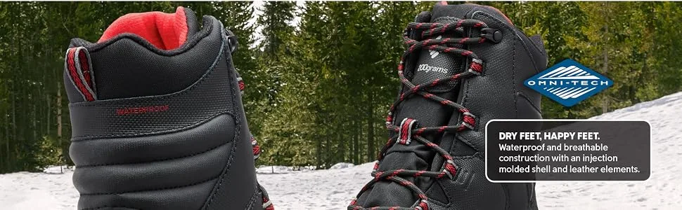 Columbia Men's Bugaboot III Snow Boot 10 Cordovan/Rusty - Waterproof and breathable winter boot with Omni-Tech