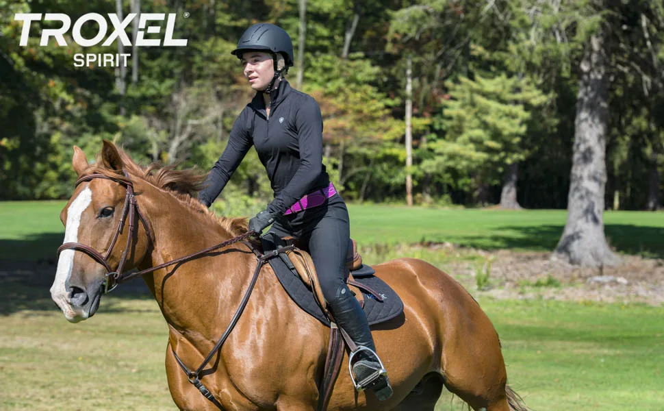 Troxel Spirit Helmet Black Duratec Medium - Equine Helmet