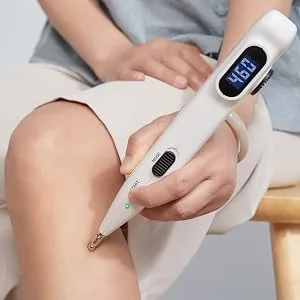 Electronic Acupuncture Pen Electric Meridian Energy Pen Finding Acupuncture Points with 2 Massage Heads Rechargeable Acupuncture Pen 3 Modes 9 Intensity - acupuncture pen