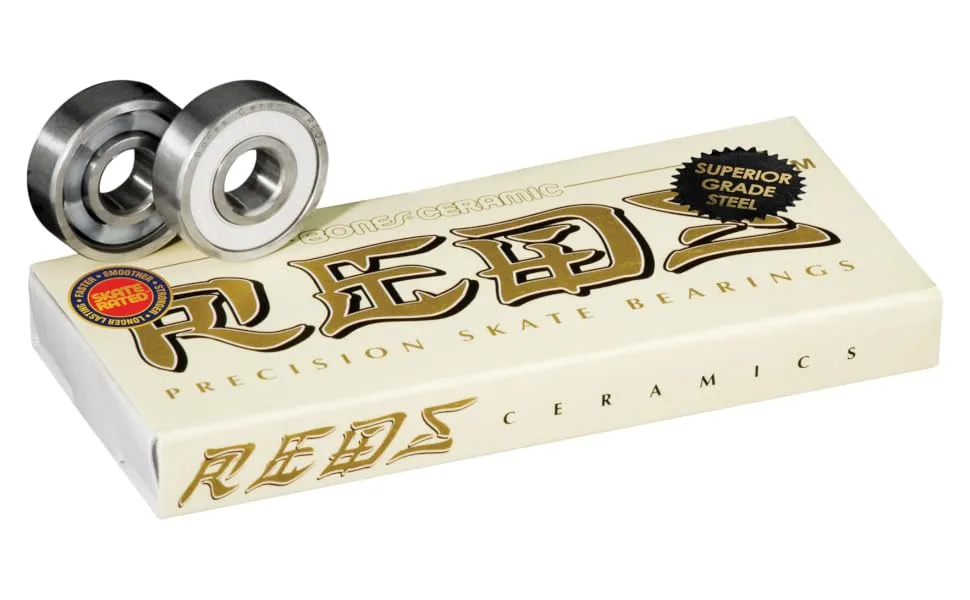 Bones Ceramic Reds Skateboard Bearings 8 Pack - Bones Ceramic REDS 8 pk
