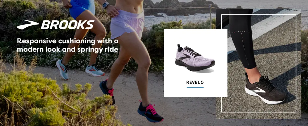 Brooks Revel 5 Women's Neutral Running Shoe White/Black 9 - brooks
