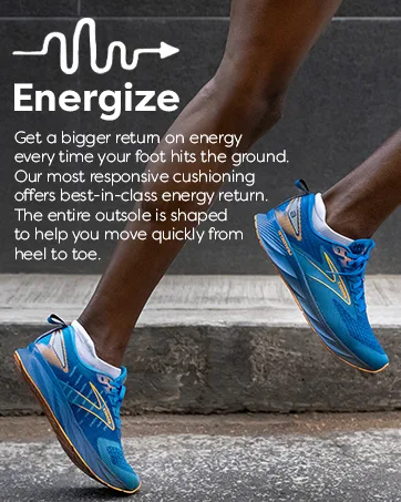Brooks Mens Launch GTS 9 Supportive Running Shoe Black/White 12 - energize