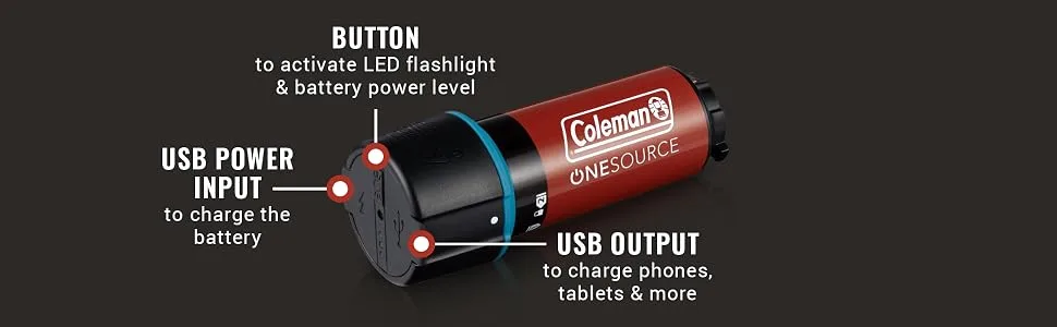 Coleman OneSource Rechargeable Camping System Fan - Li-Ion Battery