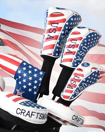 Craftsman Golf Star and Stripes Red White Blue Lightweight Easy Carry Shoulder Sunday Range Golf Bag - product information 8