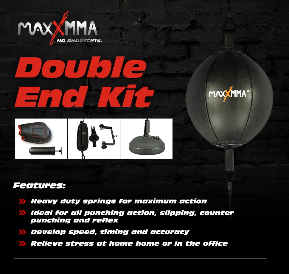 MaxxMMA Double End Striking Punching Bag Kit - product information 17