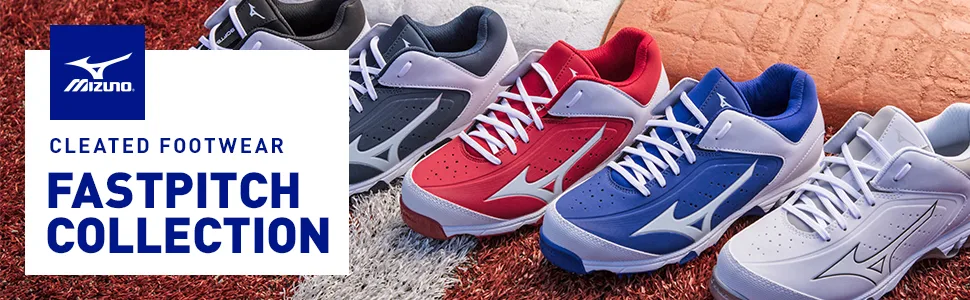 9-SPIKE ADVANCED SWEEP WOMENS 4 10 Black/White Black/White 9 - Mizuno Fastpitch Softball Cleated Collection
