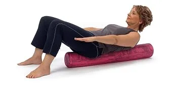 OPTP PRO-Roller Soft Foam Roller - Pink 36" x 6" PSFR36 - PRO Roller soft Marble in Use for Back Therapy