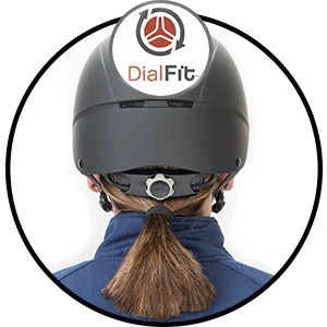 TROXEL Performance Headgear Troxel Liberty Bluestone Duratec Horse Riding Helmet Medium (7 - 7 1/4) Black Durtec - DialFit