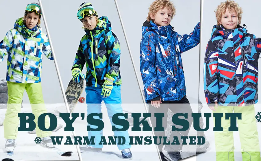 WOWULOVELY Boy's Ski Jacket and Pants Snow Insulated Suit Windproof & Waterproof Fybkz 8 - product information 20